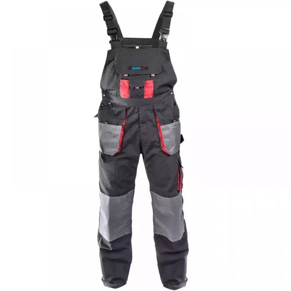 Pantaloni de protecţie cu pieptar, PERFECT LINE ,greutate 265g/m2